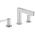 Hansgrohe Finoris 3-Hole Basin Mixer 110 with Push-Open Waste Set - Unbeatable Bathrooms