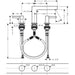 Hansgrohe Finoris 3-Hole Basin Mixer 110 with Push-Open Waste Set - Unbeatable Bathrooms