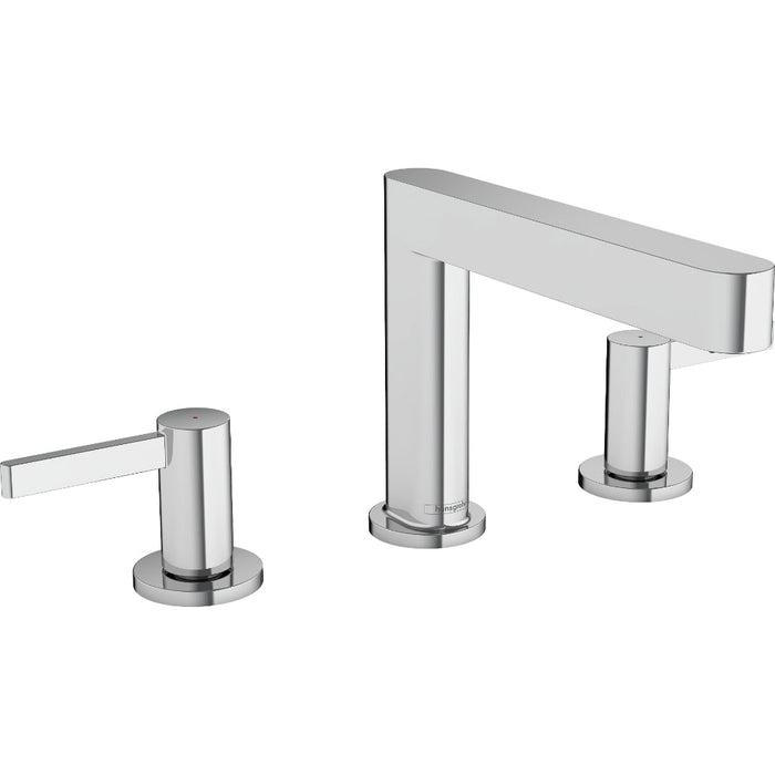 Hansgrohe Finoris 3-Hole Basin Mixer 110 with Push-Open Waste Set - Unbeatable Bathrooms