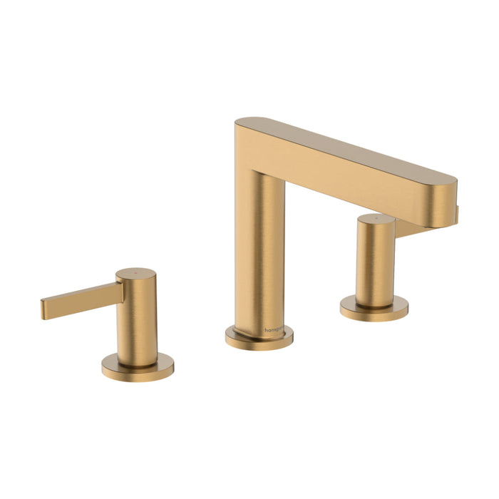 Hansgrohe Finoris 3-Hole Basin Mixer 110 with Push-Open Waste Set - Unbeatable Bathrooms