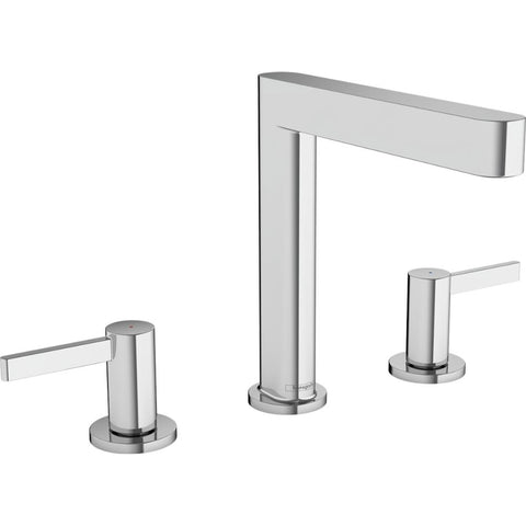 Hansgrohe Finoris 3-Hole Basin Mixer 160 with Push-Open Waste Set - Unbeatable Bathrooms
