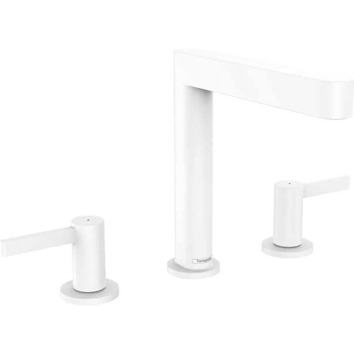 Hansgrohe Finoris 3-Hole Basin Mixer 160 with Push-Open Waste Set - Unbeatable Bathrooms