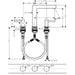 Hansgrohe Finoris 3-Hole Basin Mixer 160 with Push-Open Waste Set - Unbeatable Bathrooms