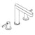 Hansgrohe Finoris 3-Hole Basin Mixer 160 with Push-Open Waste Set - Unbeatable Bathrooms