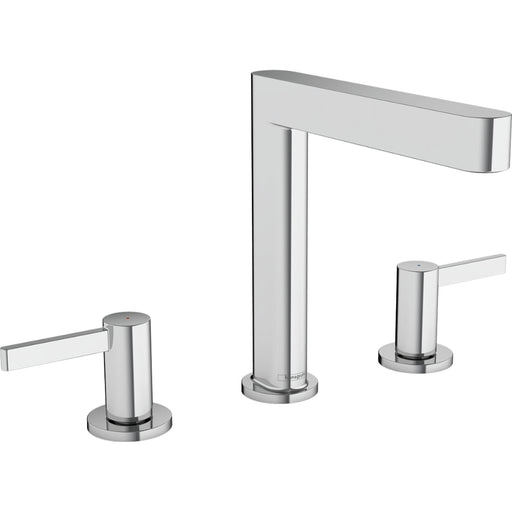 Hansgrohe Finoris 3-Hole Basin Mixer 160 with Push-Open Waste Set - Unbeatable Bathrooms