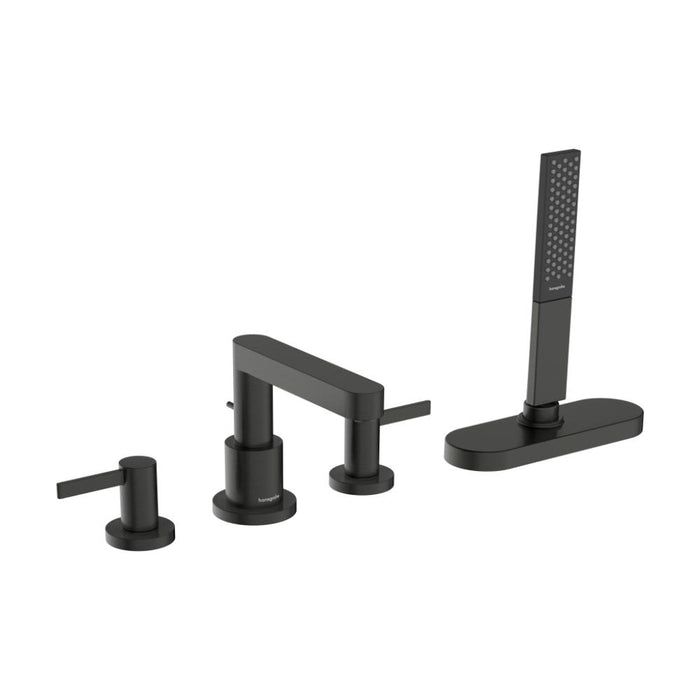 Hansgrohe Finoris 4-Hole Rim Mounted Bath Mixer with Sbox - Unbeatable Bathrooms