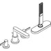 Hansgrohe Finoris 4-Hole Rim Mounted Bath Mixer with Sbox - Unbeatable Bathrooms
