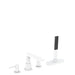 Hansgrohe Finoris 4-Hole Rim Mounted Bath Mixer with Sbox - Unbeatable Bathrooms