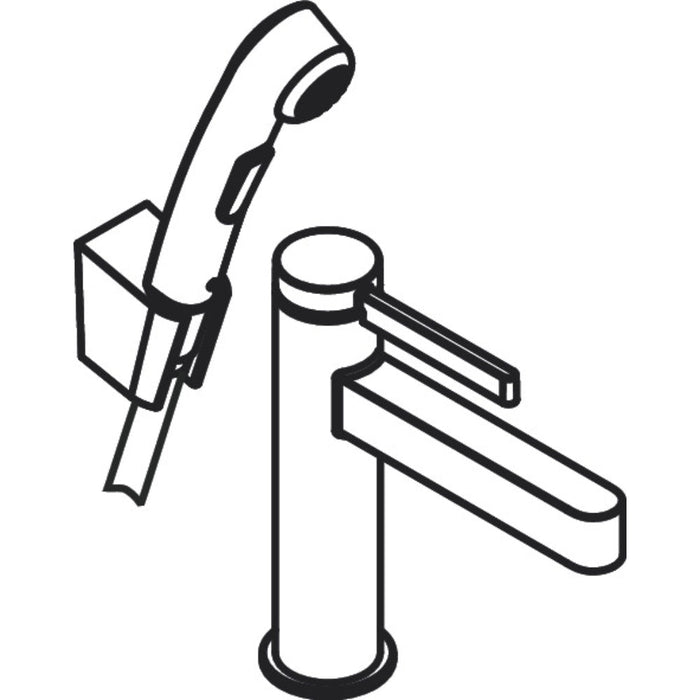 Hansgrohe Finoris Single Lever Basin Mixer 110 with Bidette Hand Shower and Shower Hose 160 cm - Unbeatable Bathrooms