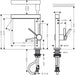 Hansgrohe Finoris Single Lever Basin Mixer 230 with Pull-Out Spray, 2Jet and Push-Open Waste Set - Unbeatable Bathrooms