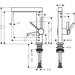 Hansgrohe Finoris Single Lever Basin Mixer 230 with Swivel Spout and Push-Open Waste Set - Unbeatable Bathrooms