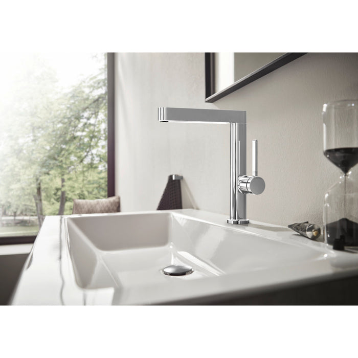 Hansgrohe Finoris Single Lever Basin Mixer 230 with Swivel Spout and Push-Open Waste Set - Unbeatable Bathrooms