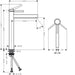 Hansgrohe Finoris Single Lever Basin Mixer 260 For Washbowls with Push-Open Waste Set - Unbeatable Bathrooms