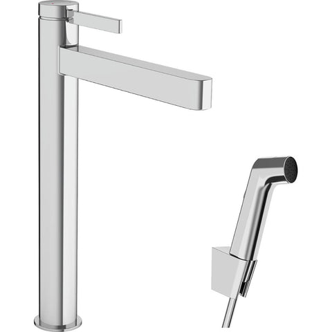 Hansgrohe Finoris Single Lever Basin Mixer 260 with Bidette Hand Shower and Shower Hose 160 cm - Unbeatable Bathrooms
