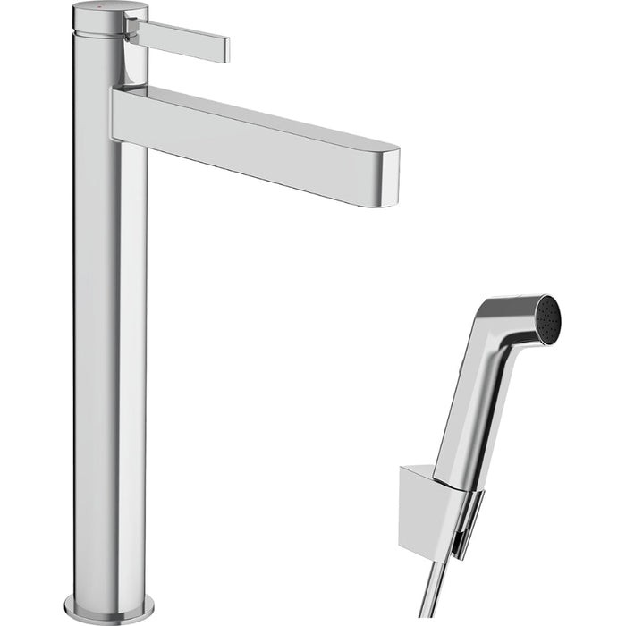 Hansgrohe Finoris Single Lever Basin Mixer 260 with Bidette Hand Shower and Shower Hose 160 cm - Unbeatable Bathrooms