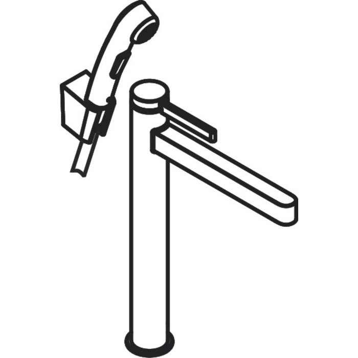 Hansgrohe Finoris Single Lever Basin Mixer 260 with Bidette Hand Shower and Shower Hose 160 cm - Unbeatable Bathrooms