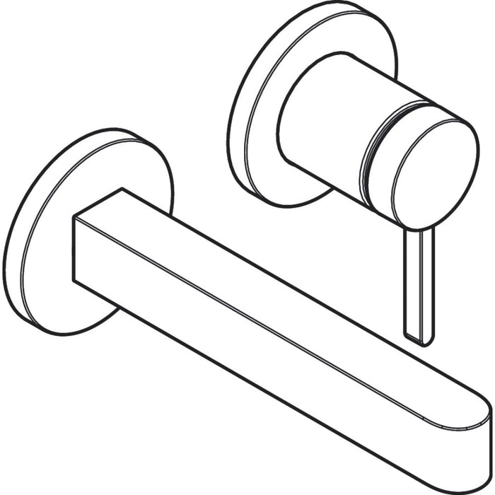 Hansgrohe Finoris Single Lever Basin Mixer For Concealed Installation Wall-Mounted with Spout 168 mm - Unbeatable Bathrooms