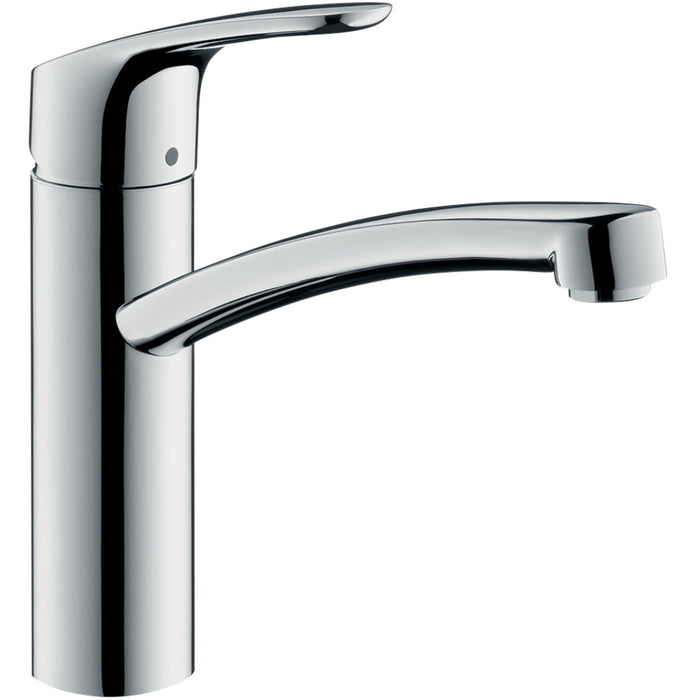 Hansgrohe Focus M41 Single Lever Kitchen Mixer 160, Coolstart, Ecosmart, Single Spray Mode - Chrome - Unbeatable Bathrooms