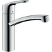 Hansgrohe Focus M41 Single Lever Kitchen Mixer 160, Coolstart, Ecosmart, Single Spray Mode - Chrome - Unbeatable Bathrooms