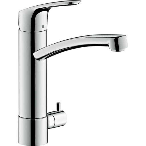 Hansgrohe Focus M41 Single Lever Kitchen Mixer 200 with Shut-Off Valve For Additional Appliance, Single Spray Mode - Chrome - Unbeatable Bathrooms
