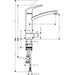 Hansgrohe Focus M41 Single Lever Kitchen Mixer 200 with Shut-Off Valve For Additional Appliance, Single Spray Mode - Chrome - Unbeatable Bathrooms
