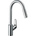 Hansgrohe Focus M41 Single Lever Kitchen Mixer 240 Ecosmart with Pull-Out Spray, 2 Spray Modes - Unbeatable Bathrooms