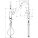 Hansgrohe Focus M41 Single Lever Kitchen Mixer 240 Ecosmart with Pull-Out Spray, 2 Spray Modes - Unbeatable Bathrooms