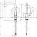 Hansgrohe Focus M41 Single Lever Kitchen Mixer 280 Ecosmart, Single Spray Mode - Unbeatable Bathrooms