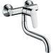Hansgrohe Focus M41 Single Lever Kitchen Mixer Wall-Mounted, Single Spray Mode - Chrome - Unbeatable Bathrooms