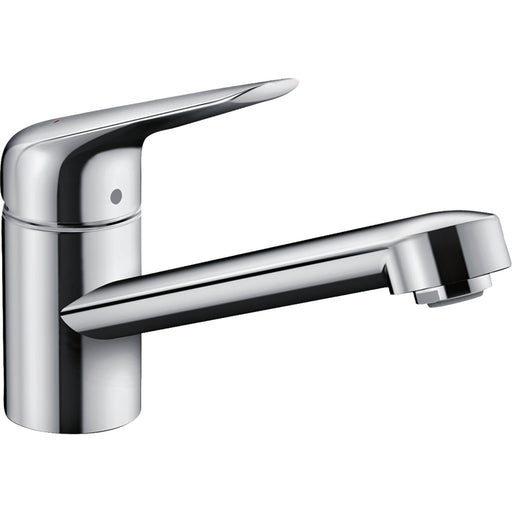 Hansgrohe Focus M42 Single Lever Kitchen Mixer 100 Coolstart, Ecoselection, Single Spray Mode - Chrome - Unbeatable Bathrooms