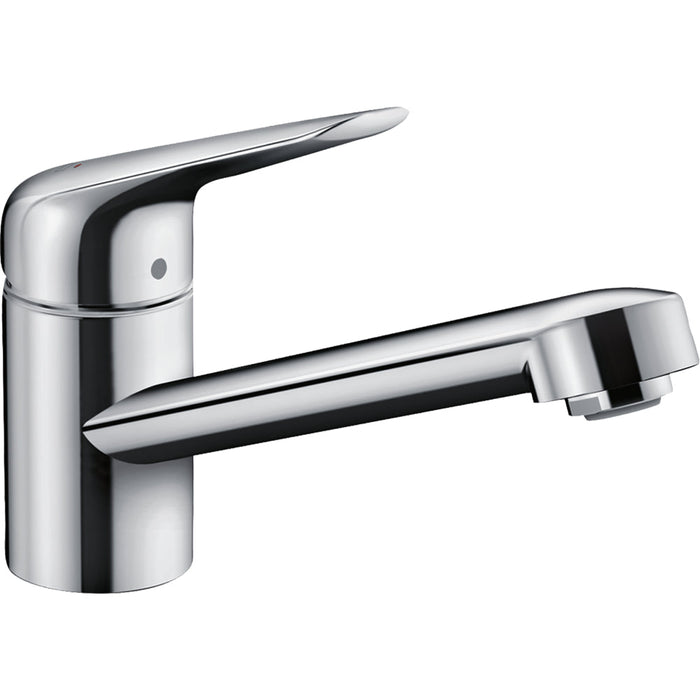 Hansgrohe Focus M42 Single Lever Kitchen Mixer 100 Coolstart, Ecoselection, Single Spray Mode - Chrome - Unbeatable Bathrooms