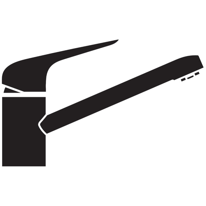 Hansgrohe Focus M42 Single Lever Kitchen Mixer 100 Coolstart, Ecoselection, Single Spray Mode - Chrome - Unbeatable Bathrooms