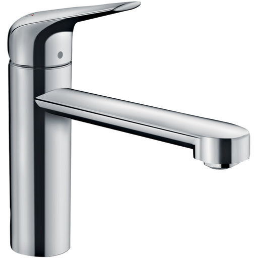 Hansgrohe Focus M42 Single Lever Kitchen Mixer 120 Coolstart, Ecoselection, Single Spray Mode - Chrome - Unbeatable Bathrooms
