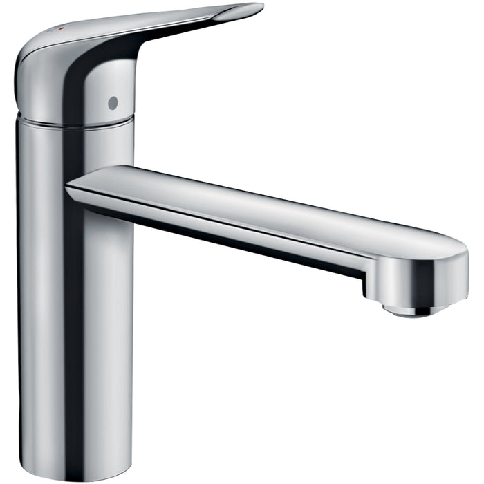 Hansgrohe Focus M42 Single Lever Kitchen Mixer 120 Coolstart, Ecoselection, Single Spray Mode - Chrome - Unbeatable Bathrooms