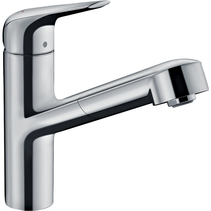 Hansgrohe Focus M42 Single Lever Kitchen Mixer 150 with Pull-Out Spout, Single Spray Mode - Unbeatable Bathrooms