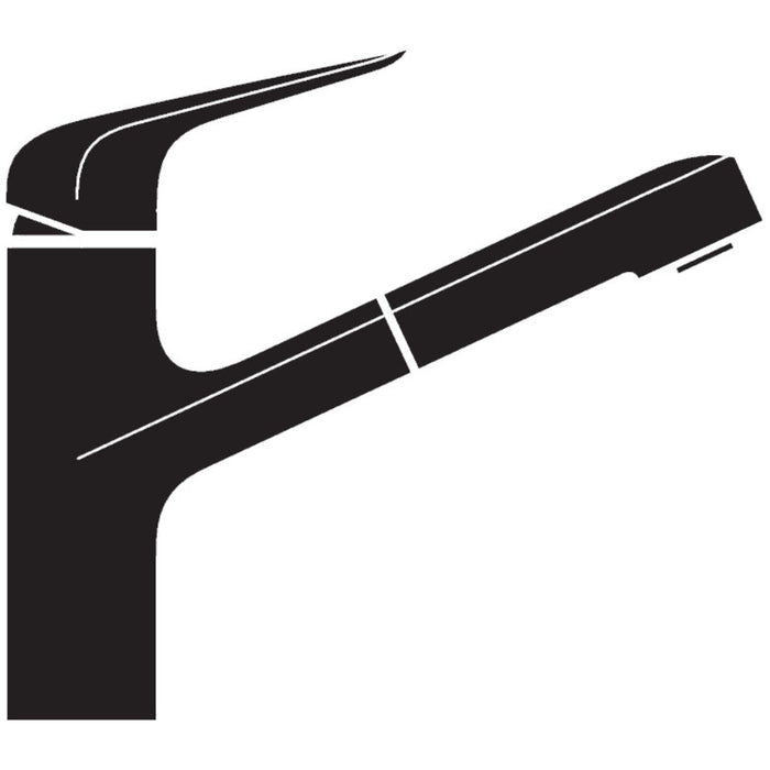 Hansgrohe Focus M42 Single Lever Kitchen Mixer 150 with Pull-Out Spout, Single Spray Mode - Unbeatable Bathrooms