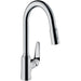 Hansgrohe Focus M42 Single Lever Kitchen Mixer 220 with Pull-Out Spray, 2 Spray Modes - Unbeatable Bathrooms