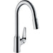 Hansgrohe Focus M42 Single Lever Kitchen Mixer 220 with Pull-Out Spray, 2 Spray Modes - Unbeatable Bathrooms
