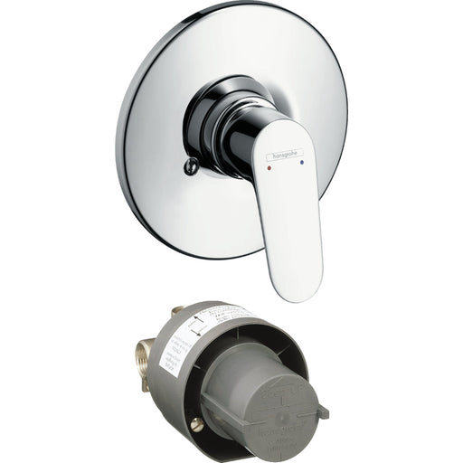 Hansgrohe Focus Manual Shower Mixer Set For Concealed Installation - Chrome - Unbeatable Bathrooms