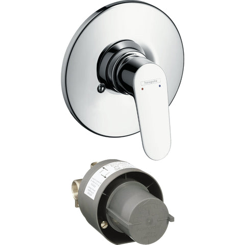 Hansgrohe Focus Manual Shower Mixer Set For Concealed Installation - Chrome - Unbeatable Bathrooms