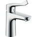 Hansgrohe Focus Single Lever Basin Mixer 100 Coolstart with Extra Long Handle Without Waste - Chrome - Unbeatable Bathrooms