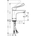 Hansgrohe Focus Single Lever Basin Mixer 100 Coolstart with Extra Long Handle Without Waste - Chrome - Unbeatable Bathrooms