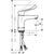Hansgrohe Focus Single Lever Basin Mixer 100 with Extra Long Handle Without Waste - Chrome - Unbeatable Bathrooms