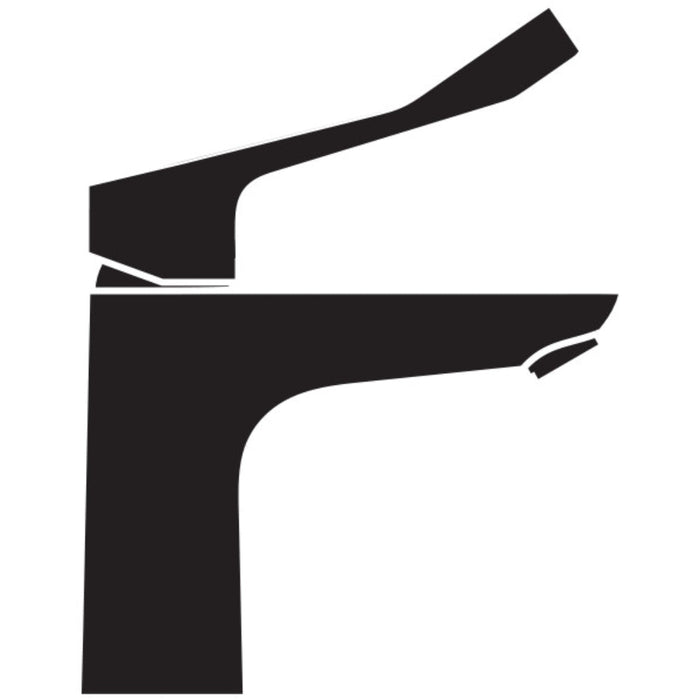 Hansgrohe Focus Single Lever Basin Mixer 100 Coolstart with Extra Long Handle Without Waste - Chrome - Unbeatable Bathrooms