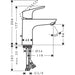 Hansgrohe Focus Single Lever Basin Mixer 100 Coolstart with Pop-Up Waste - Chrome - Unbeatable Bathrooms