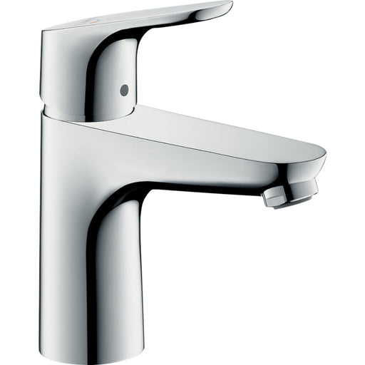 Hansgrohe Focus Single Lever Basin Mixer 100 Coolstart with Pop-Up Waste - Chrome - Unbeatable Bathrooms