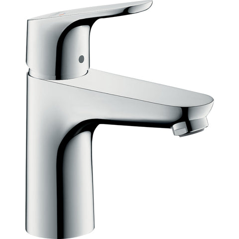 Hansgrohe Focus Single Lever Basin Mixer 100 Coolstart with Pop-Up Waste - Chrome - Unbeatable Bathrooms