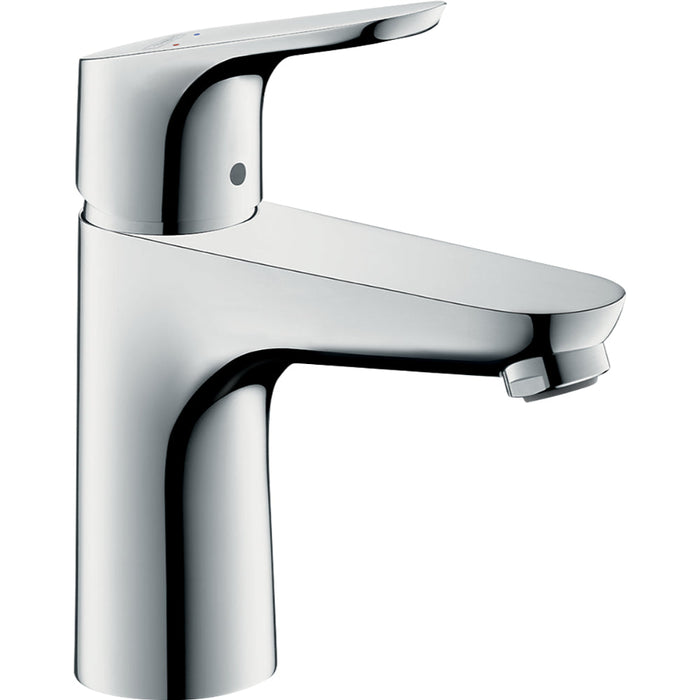 Hansgrohe Focus Single Lever Basin Mixer 100 Without Waste - Chrome - Unbeatable Bathrooms