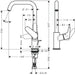 Hansgrohe Focus Single Lever Basin Mixer 240 with Swivel Spout and Pop-Up Waste - Chrome - Unbeatable Bathrooms