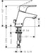 Hansgrohe Focus Single Lever Basin Mixer 70 with Chain Waste - Chrome - Unbeatable Bathrooms